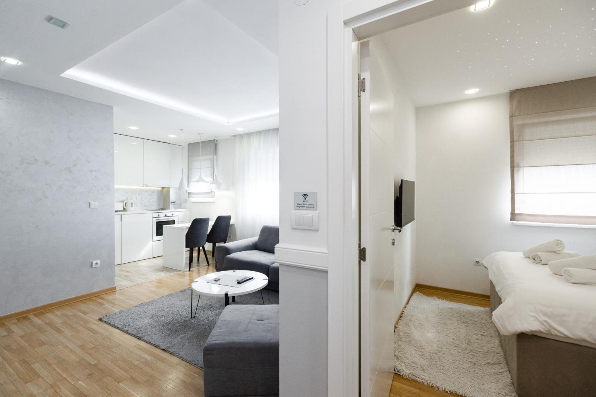 White Apartments Belgrád Szoba fotó